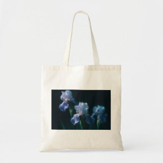 Bolso De Tela Póster de Arte de Pared Floral Iris Azul
