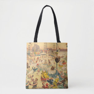Bolso De Tela Poster De Circo De Personas Con Disfraces Actuando