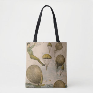 Bolso De Tela Poster De Circo De Un Balón Aéreo