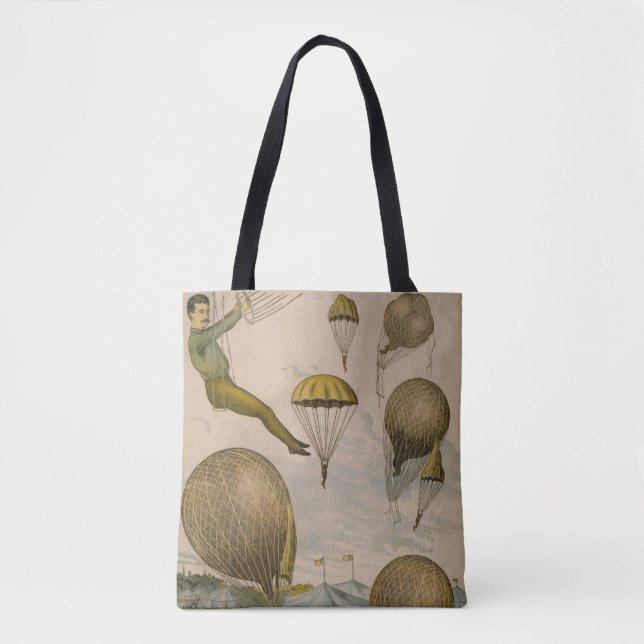Bolso De Tela Poster De Circo De Un Balón Aéreo (Anverso)