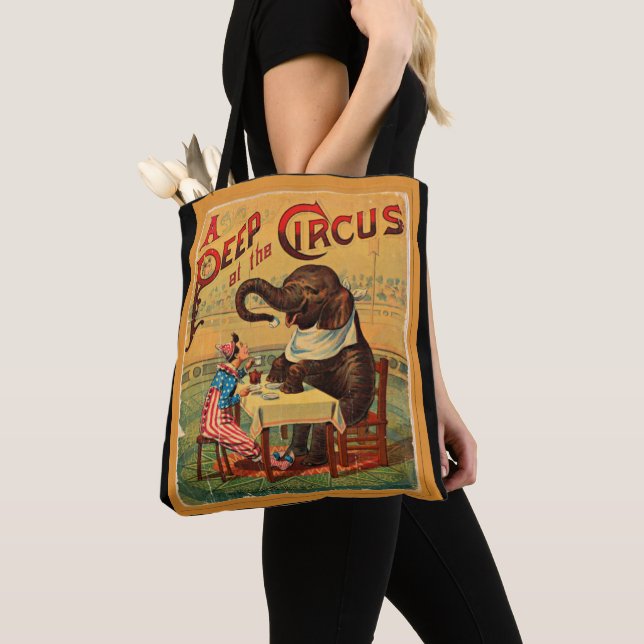Bolso De Tela Poster de circo ventilado: Elefante Circus (Detalle)