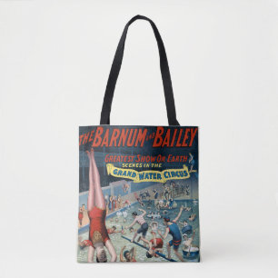 Bolso De Tela Poster de circo vintage de Barnum y Bailey