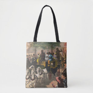 Bolso De Tela Poster De Circo Vintage De Un Entrenador Impulsado