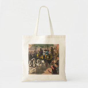 Bolso De Tela Poster De Circo Vintage De Un Entrenador Impulsado