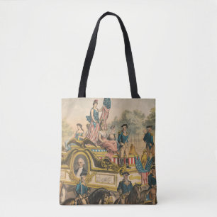 Bolso De Tela Poster de circo vintage mostrando el desfile flota