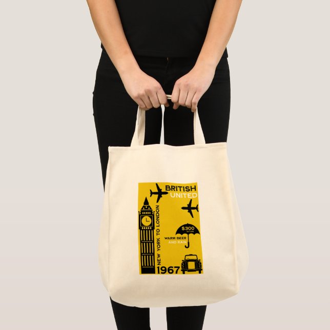 Bolso De Tela Poster de Nostalgic Retro Airline (Anverso (producto))