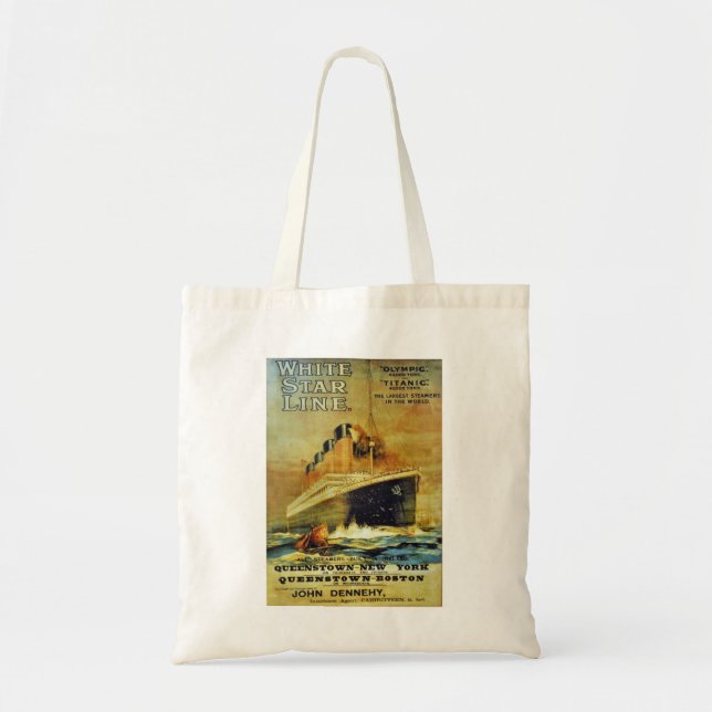 Bolso De Tela Poster de promoción Titanic White Star Line (Frente)