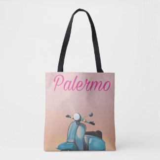 Bolso De Tela Póster de scooter de Palermo Italia