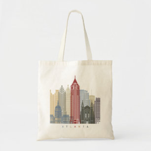 Bolso De Tela Poster de skyline de Atlanta