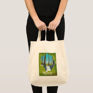Bolso De Tela Poster de vacaciones del Parque Nacional Yosemite.