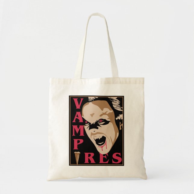 Bolso De Tela Poster de vampiros (Frente)