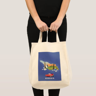 Bolso De Tela Póster de viaje de Georgia