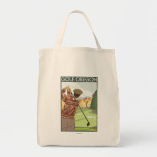 Bolso De Tela Poster de Viajes Vintage de la escena de OregonGol