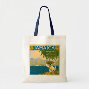 Bolso De Tela Poster De Viajes Vintage Para Jamaica