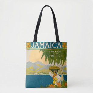 Bolso De Tela Poster De Viajes Vintage Para Jamaica
