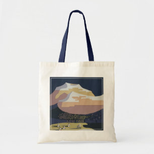 Bolso De Tela Poster De Viajes Vintage Promoviendo Viajes A Mont