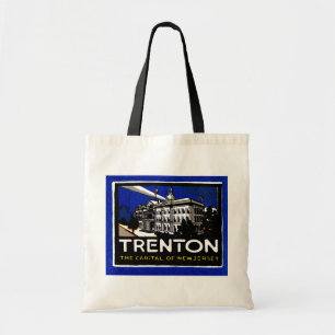 Bolso De Tela Poster de Vintage Trenton NJ