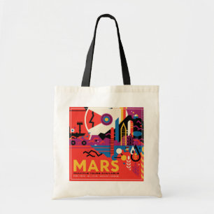 Bolso De Tela Poster del Espacio Retro - Programa de Exploración