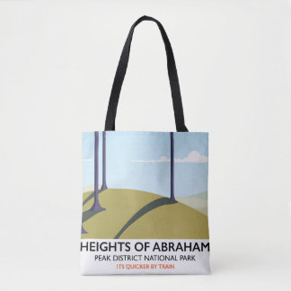 Bolso De Tela Póster del ferrocarril de Heights of Abraham Peak 