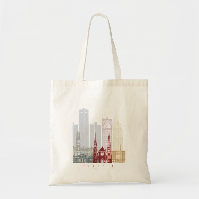 Bolso De Tela Poster del perfil de Detroit (Frente)