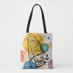 Bolso De Tela Poster del telescopio espacial Kepler.