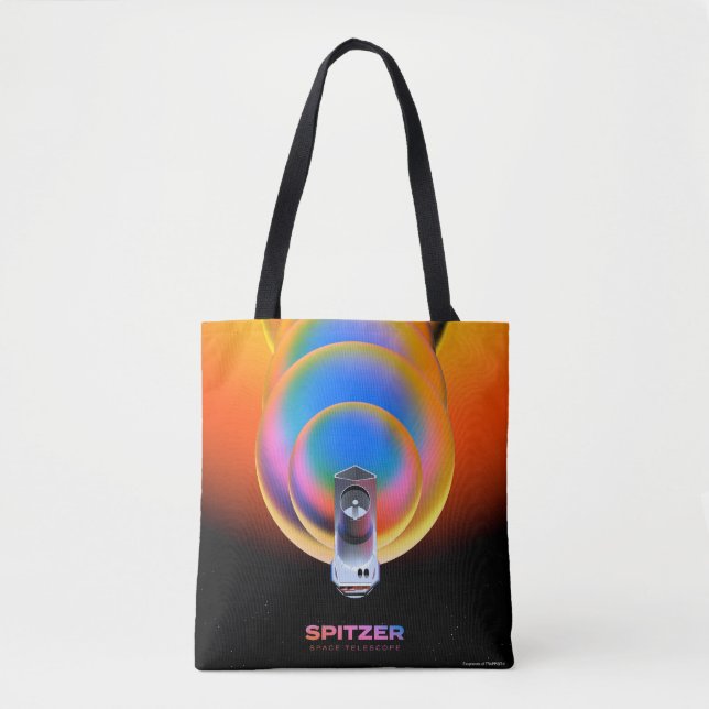Bolso De Tela Poster del telescopio espacial Spitzer. (Anverso)