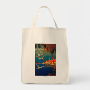 Bolso De Tela Poster del viaje de riviera francesa # 1