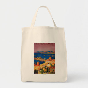 Bolso De Tela Poster del viaje del francés, viajando en Siria