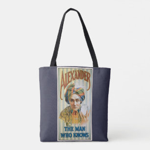 Bolso De Tela Póster Mágico Vintage, Alexander, el Hombre que Sa