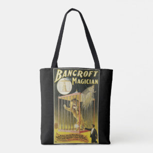 Bolso De Tela Póster Mágico Vintage, Mago Bancroft y León