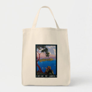 Bolso De Tela Poster promocional de viajes en el lago Garda