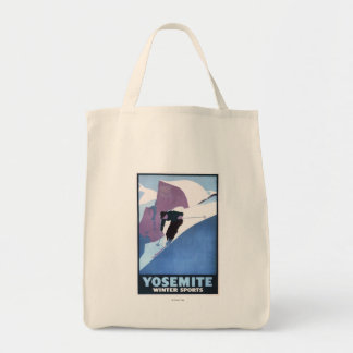 Bolso De Tela Poster promocional del esquí de invierno
