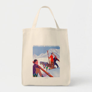 Bolso De Tela Poster promocional ferroviario de PLM