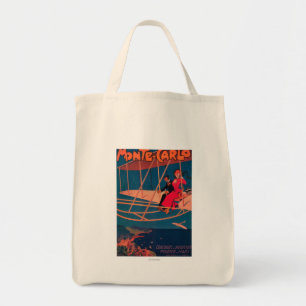 Bolso De Tela Poster que se divierte de la aviación