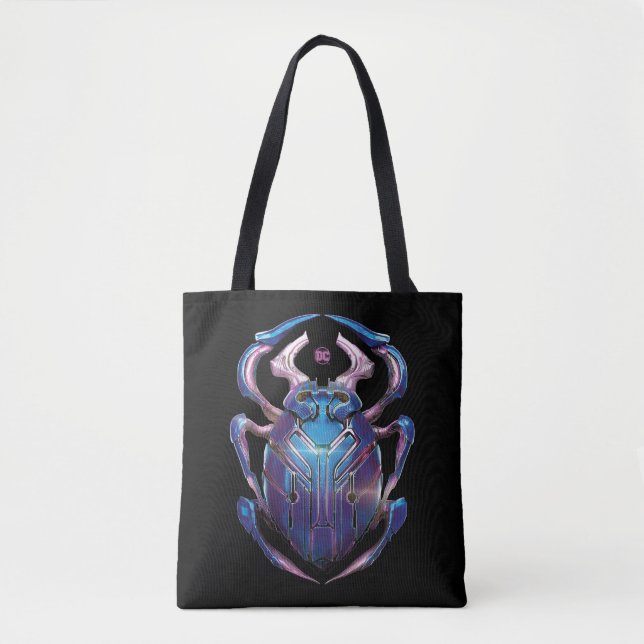 Bolso De Tela Poster teatral Blue Beetle Scarab (Anverso)