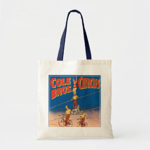 Bolso De Tela Poster Vintage Circus Mostrando Acróbatas De Alta