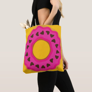 Bolso De Tela Postre,Dona,Dona con glaseado y chocolate,Moderno,