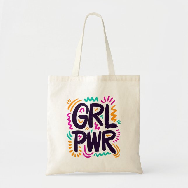 Bolso De Tela Potencia chica (Frente)