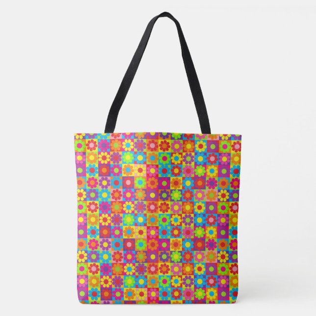 Bolso De Tela Potencia de flor (Anverso)
