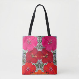Bolso De Tela Potencia de flor 