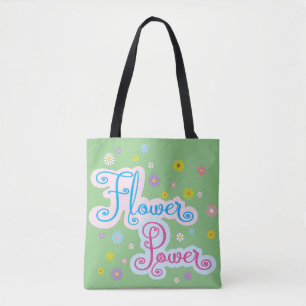 Bolso De Tela Potencia de flor suave