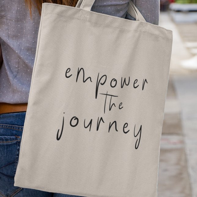 Bolso De Tela Potenciar el viaje Inspirador motivacional (Shop now and make a statement that resonates with your journey towards success and self-discovery!)