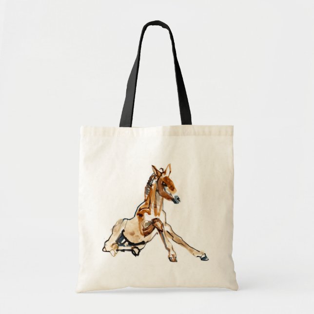 Bolso De Tela Potro ocre (Frente)