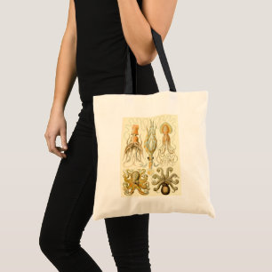 Bolso De Tela Poulpo vintage Gamochonia de Ernst Haeckel