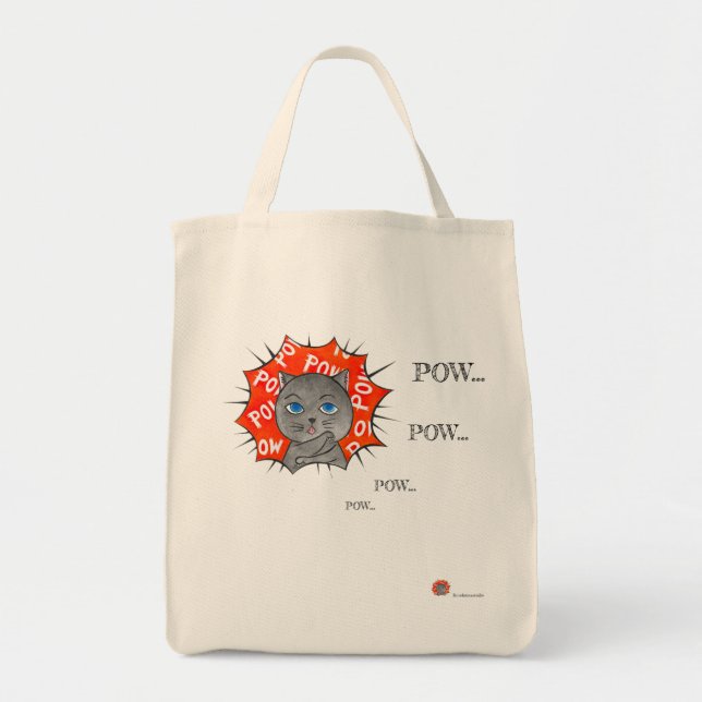 Bolso De Tela POWPOWCat Tote Bag (Frente)