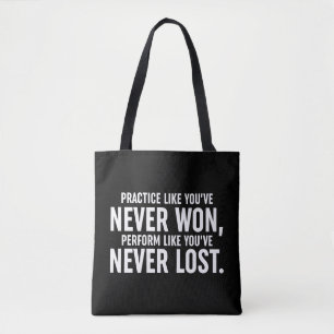 Bolso De Tela Practicar como nunca has ganado
