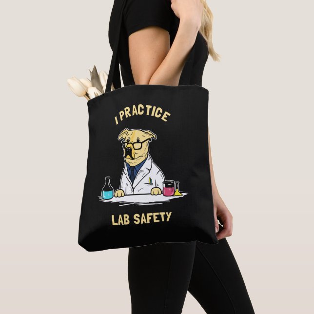 Bolso De Tela Practico la seguridad de laboratorio (Detalle)