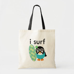 Bolso De Tela Practico surf el pingüino
