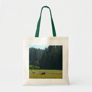 Bolso De Tela Prado de alces en el Parque Nacional Redwood