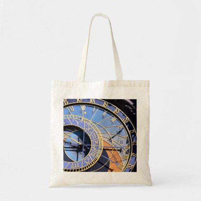 Bolso De Tela Praga, Reloj Astronómico Nº 2 (Bolsa Tote) (Frente)